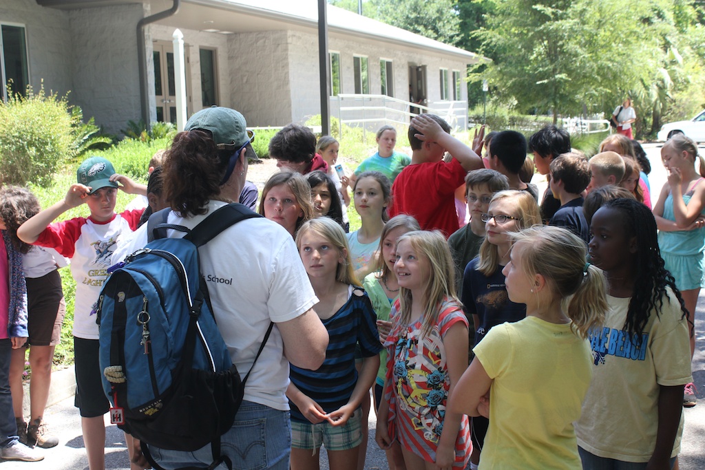 Students From New Garden Friends School After Meeting Dracontium